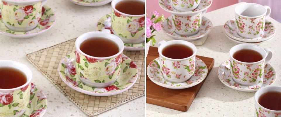 Cup & saucer YA-83, mewah dan menawan